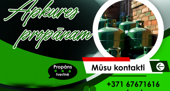 Cenas maiņa propānam apkures vajadzībām
