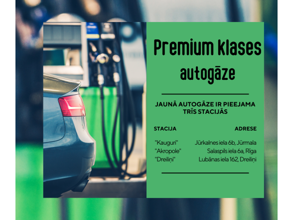 Izmēģini jauno produktu – Premium klases autogāzi, kuras sastāvā ir tikai tīrs propāns bez piemaisījumiem! 